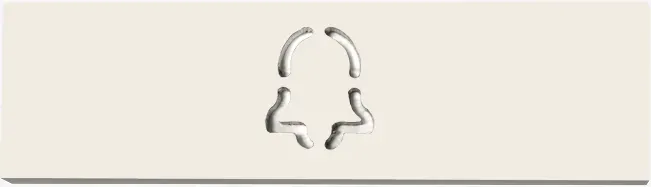DoorBird D21x Namensschild für eine Ruftaste, Glockensymbol Reinweiß, Edelstahl, pulverbeschichtet, seidenmatt