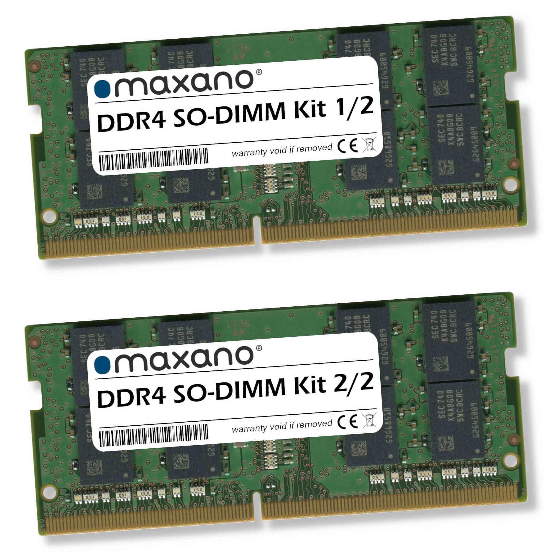 Maxano 64GB Kit 2X 32GB RAM kompatibel mit Acer Nitro AN517-52 (PC4-25600 SO-DIMM Arbeitsspeicher)