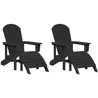 VidaXL Gartenstuhl 83 x 74 x 92 cm schwarz