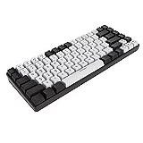 Gugxiom RGB Tragbare 80% Mechanische Tastatur, RGB-Hintergrundbeleuchtung, Ergonomische, Leise Mechanische Bürotastatur, kein Treiber Erforderlich, Plug & Play für Windows