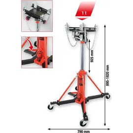 KS Tools performance Hydraulik-Getriebeheber mit Tisch, 1000 kg
