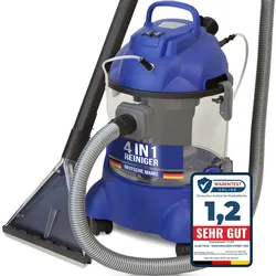 Waschsauger Polster + Teppich HYDRO 7500 - 4in1 Nass Trockensauger - 1200 Watt 20l Volumen 16 kPa Saugleistung - Polsterreiniger Teppichreiniger Reinigungsgerät Professionelle Aufbereitung