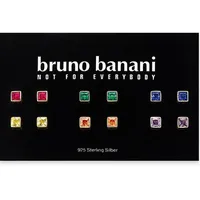 Bruno Banani Ohrstecker-Set Regenbogen Silber 925 mit Zirkonia 12-tlg