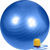 Retoo Gymnastikball Blau 65 cm