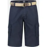 Lerros Unifarbene Cargobermuda mit Gürtel - Classic navy), - 31