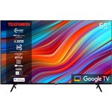 Telefunken Google TV 55 Zoll Fernseher (4K UHD Smart TV, HDR Dolby Vision, Triple-Tuner, Dolby Atmos, HD+ 6 Monate inkl.) XU55GA660S