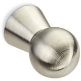 SO-TECH® Möbelknopf EK10 Ø 15 - 30 mm Edelstahl gebürstet, Edelstahl gebürstet Knopf Knauf incl. Schrauben Ø 15 mm / Höhe 23 mm | 2.3 cm