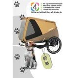 CROOZER Dog Enna Fahrradanhänger bis 35kg, Farbe: Moss Green