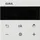 Gira S3000 Raumthermostat Display System 55 reinweiß