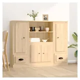 vidaXL Highboards 3 Stk. Sonoma-Eiche Holzwerkstoff