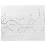 Gewa Pickguard für Gitarre - transparent, selbstklebend