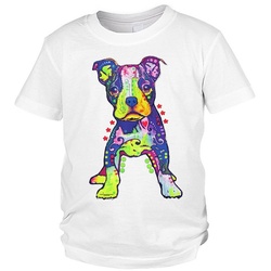 Tini - Shirts Print-Shirt Hundewelpen Kinder Tshirt buntes Hundewelpen Kinder Tshirt - Hundemotiv : On My Own S = 122-128