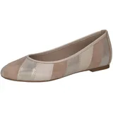 CAPRICE Ballerinas Leder, Braun Taupe MET.Comb), 39