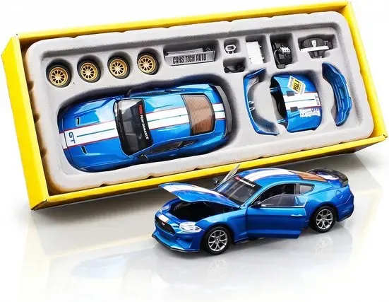 CCA1:42 2018 Ford Mustang GT Classic Blue Modellauto