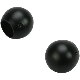 LIEDECO Endstück 20mm Kugel schwarz