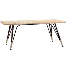 aea Gartentisch 100 x 75 x 180 cm Beige