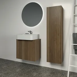 Ideal Standard Conca Halbhochschrank 37 x 140 x 25 cm Walnuss Dunkel