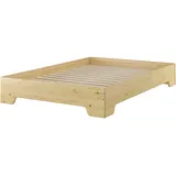 Erst-Holz® Stapelbett 120x200 großes Gästebett mit wählbarem Zubehör V-60.56-12, Ausstattung:Rollrost inkl.