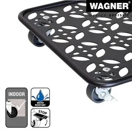Wagner Pflanzenroller Black Edition 30 x 30 x 5,5 cm