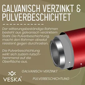 veska Klettergerüst DomeClimber grau/rot