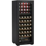 Klarstein Bovella 55 Duo+ Weinkühlschrank – 55 Flaschen 2 Zonen 5–18°C, Touch-Bedienung, LED-Beleuchtung, UV-Schutz, Freistehend, Weinklimaschrank