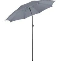 Fare Sonnenschirm, Grau, Kunststoff, Rund, 235x235 cm, Sonnen- &