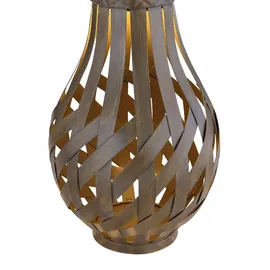 bmf-versand Solarleuchten Garten 2er Set Laterne 27cm Solarlampe Außen Außenleuchte Solar - Braun