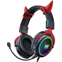ONIKUMA X10 Schwarz und Rot Demona Pinks