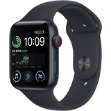 Apple Watch SE 2022 GPS + Cellular 44 mm Aluminiumgehäuse mitternacht, Sportarmband mitternacht