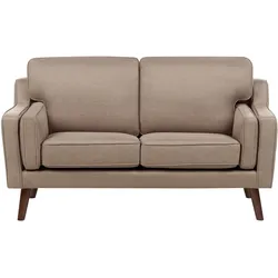 2-Sitzer Sofa hellbraun LOKKA