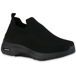 Damen Slip Ons in Schwarz