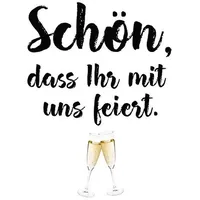 Braun & Company Servietten Schön Feiern, 25 x 25