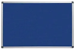 master of boards Pinnwand Wandmontage 150 (B) x 1,5 (T) x 120 (H) cm Blau