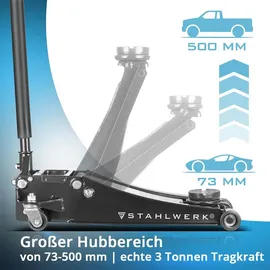 STAHLWERK Wagenheber Stahl 73-500 mm schwarz