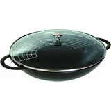 Staub Wok 37 cm Gusseisen Schwarz
