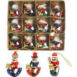 SIGRO SIGRO, Weihnachtsdeko, Baumbehang 12er Set