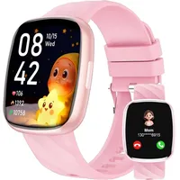 Alutoria Smartwatch Kinder-Uhr für Jungen Mädchen Teens mit über 120 Sportmodi Wecker Schrittzähler Spielen-IP68 Armbanduhr Kinder smart Watch ... - Rosa