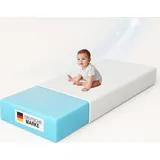 Arensberger Kindermatratze Babymatratze NORA 80x160cm Bezug waschbar & abnehmbar punktelastischer Gelschaum Jugendmatratze, allergikerfreundlich