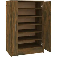 VidaXL Schuhschrank Räuchereiche 60x35x92 cm Holzwerkstoff