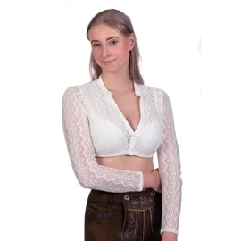 Edelnice Amelie Dirndlbluse weiß 40