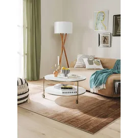 benuta pop Teppich, Beige, Textil, Beton Optik, Rechteckig, 200x300 cm, wasserabweisend, Teppiche & Böden, Teppiche