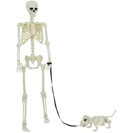 vidaXL Halloween Dekoskelett 2 St. Weiß