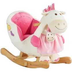 solini Schaukeltier Pony mit Soundfunktion, rosa
