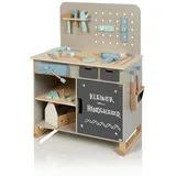 Musterkind Werkbank Fagus, warmgrau/natur, grau