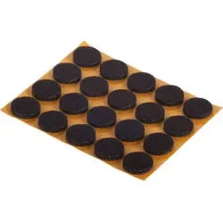 suki Filzgleiter, Durchmesser 17 mm, selbstklebend, braun Inhalt: 20