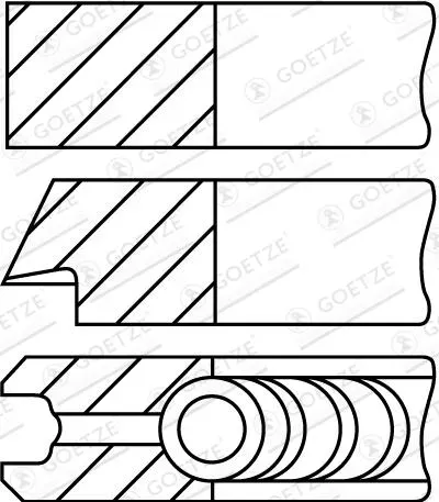 GOETZE ENGINE Kolbenringsatz 0852411110