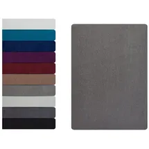 Hometex Premium Textiles Spannbettlaken Frottee 90-100 x 200 cm grau