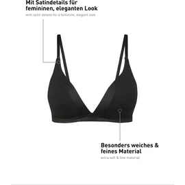 CALIDA Cate Triangel-BH, bügellos, Satinblende, für Damen,