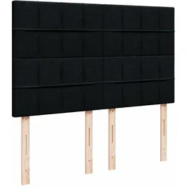 vidaXL Boxspringbett 140 x 200 cm Schwarz