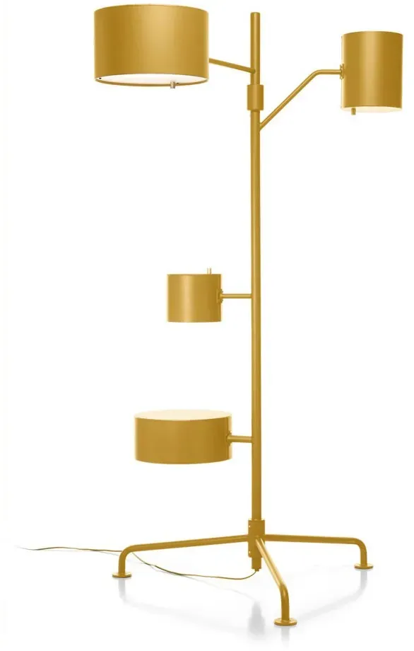 Statistocrat Floor Lamp, RAL 1004, Golden Yellow